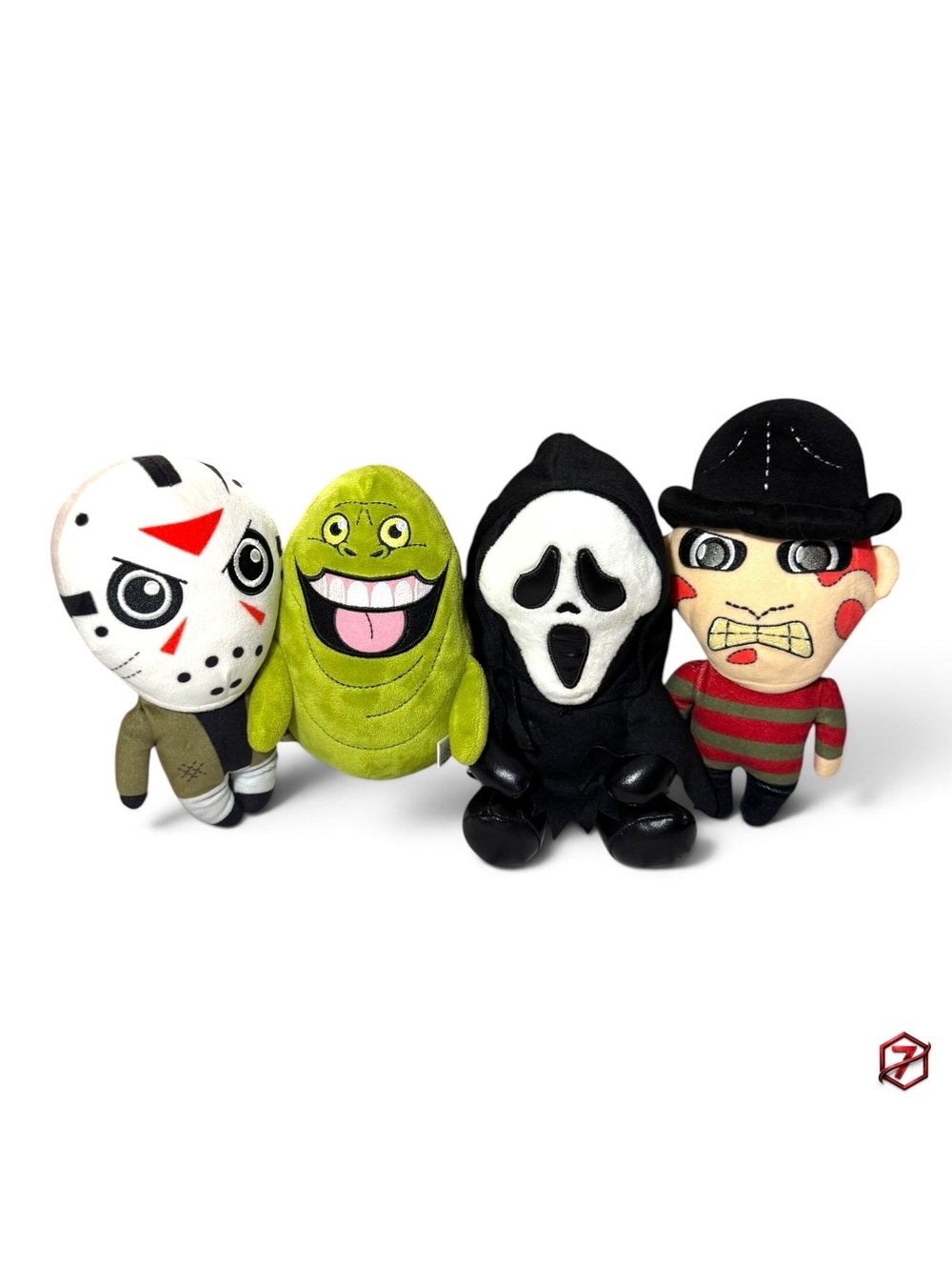 Kidrobot Phunny Horror Plush Lot Jason Ghost Face Freddy Slimer 8” Set of 4